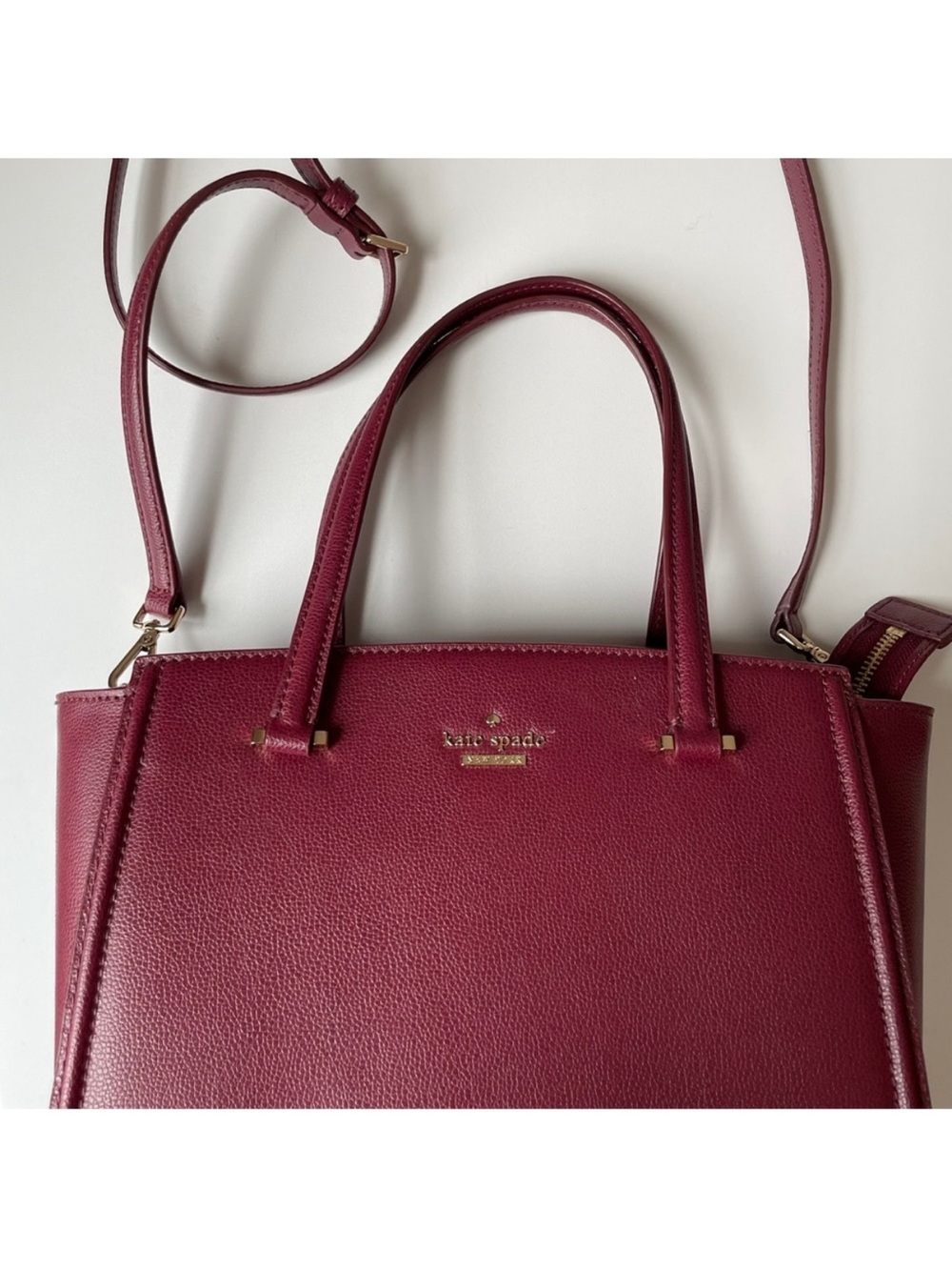 kate spade Burgundy Leather bag